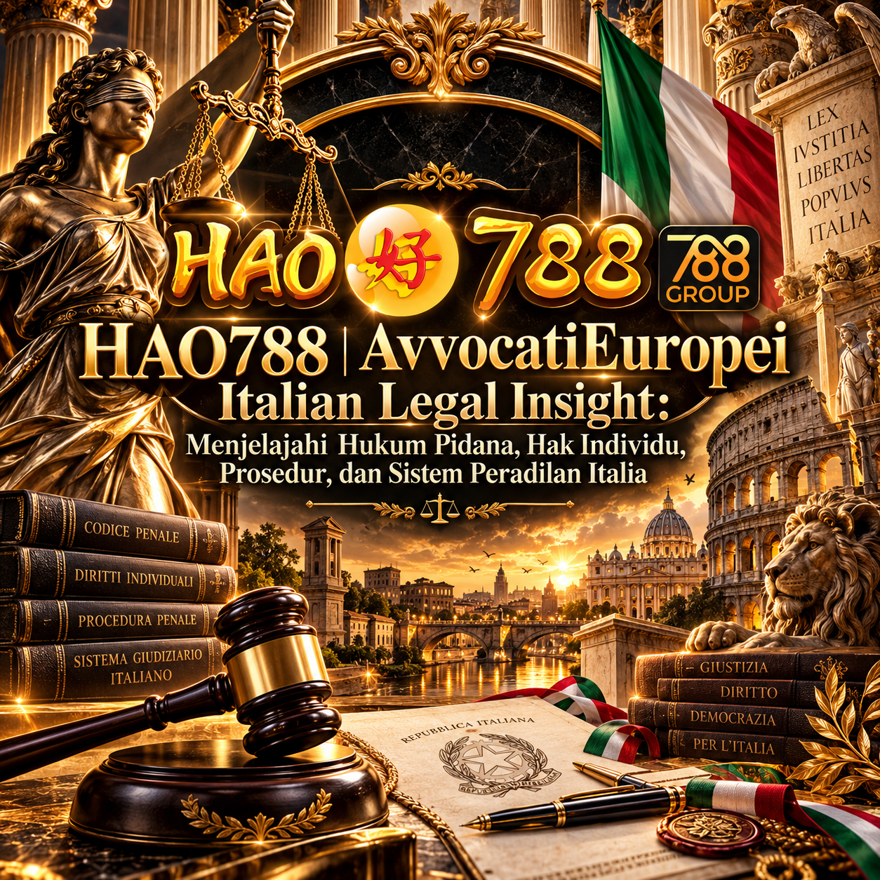 HAO788 | AvvocatiEuropei Italian Legal Insight: Menjelajahi Hukum Pidana, Hak Individu, Prosedur, dan Sistem Peradilan Italia